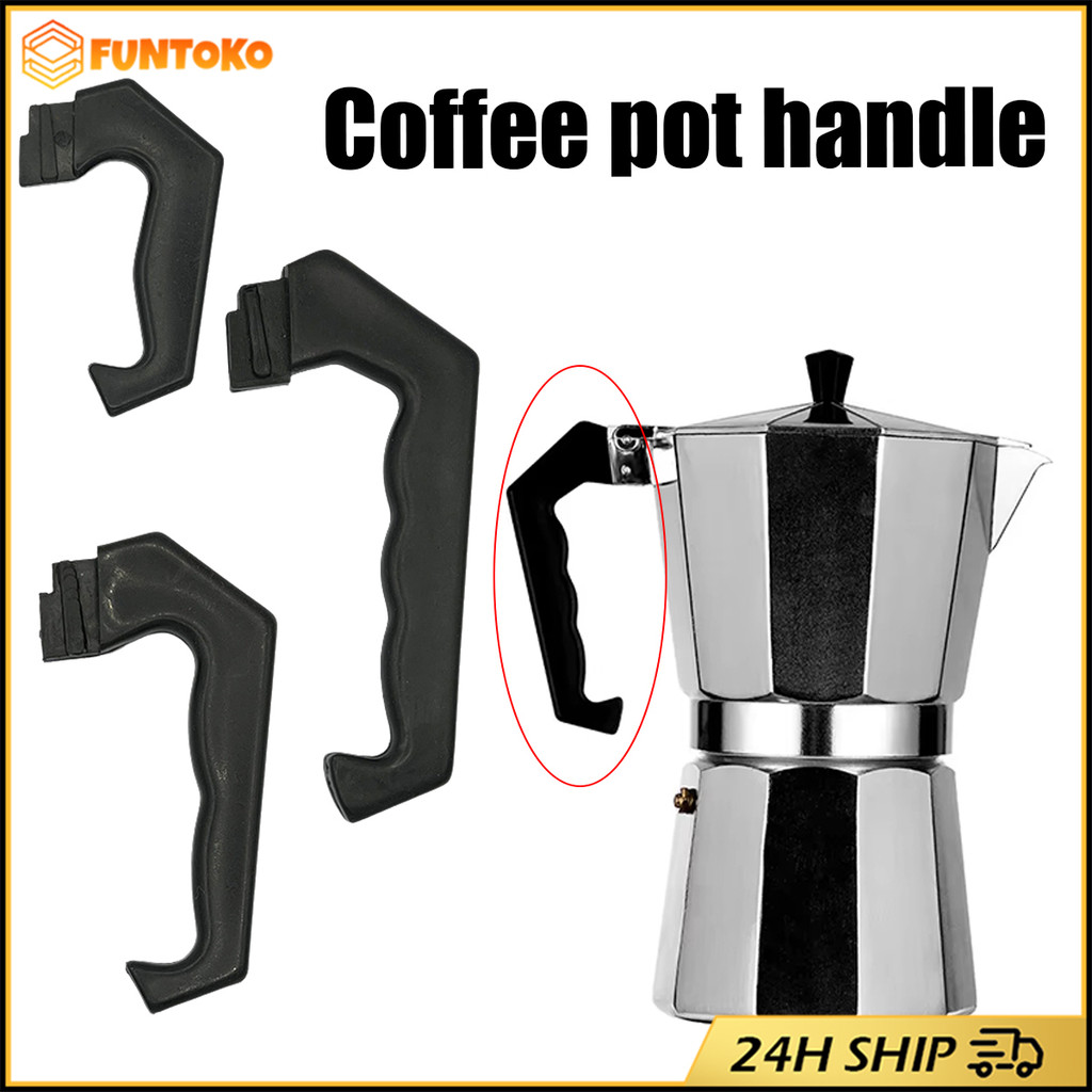 สินค้ามีคุณภาพ ด้ามจับ moka pot atom 3 cup อะไหล่ด้ามจับหม้อต้มกาแฟ หูจับmoka pot วัสดุพลาสติก ติดตั