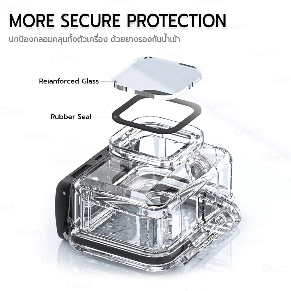 เคสกันน้ำ GoPro Hero 4/3 Waterproof Housing สำหรับกล้องแอคชั่น thumbnail 7