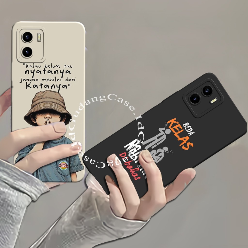 Softcase Vivo Y15S/ Y15A/ Y01/ Y01A เคส Procamera Casing Motif Words Men