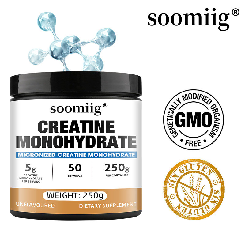 Soomiig Creatine ไมครอนไม่ปรุงแต่ง - เพิ่มความแข็งแรงของกล้ามเนื้อและมวล