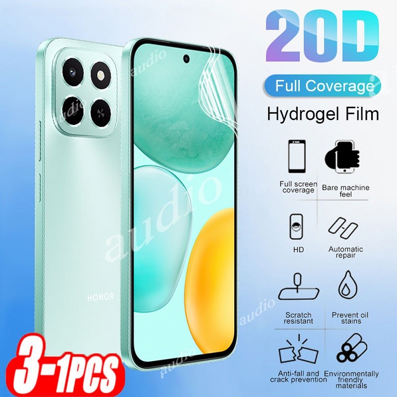 Honor X6C 4G 3 ชิ้น 20D Full Coverage Hydrogel ฟิล์มสําหรับ honor X6C HonorX6C 4G 2025 ป้องกันหน้าจอ
