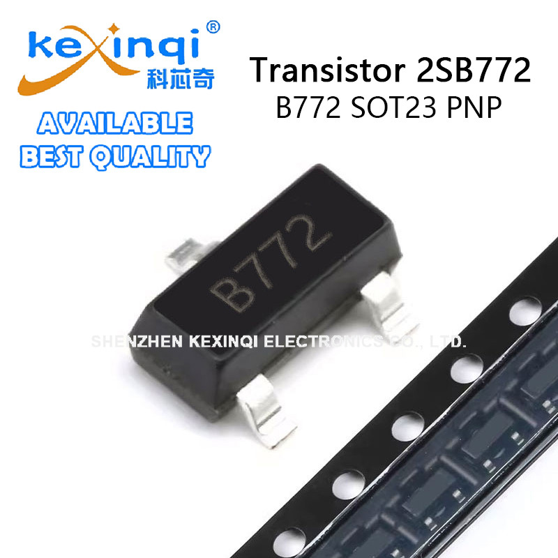 (20-100 ชิ้น) 2SB772 B772 SOT23 PNP ทรานซิสเตอร์พลังงาน SMD ชิป Triode