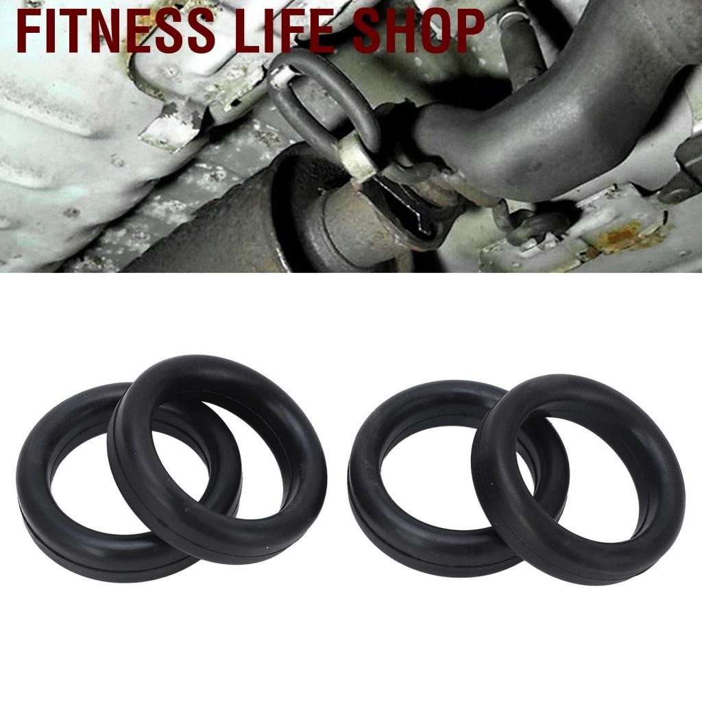 Fitness Life Shop BR554 ที่แขวนไอเสีย o แหวน 4pcs ทนทานการสึกหรอสีดำทนทานสำหรับรถยนต์