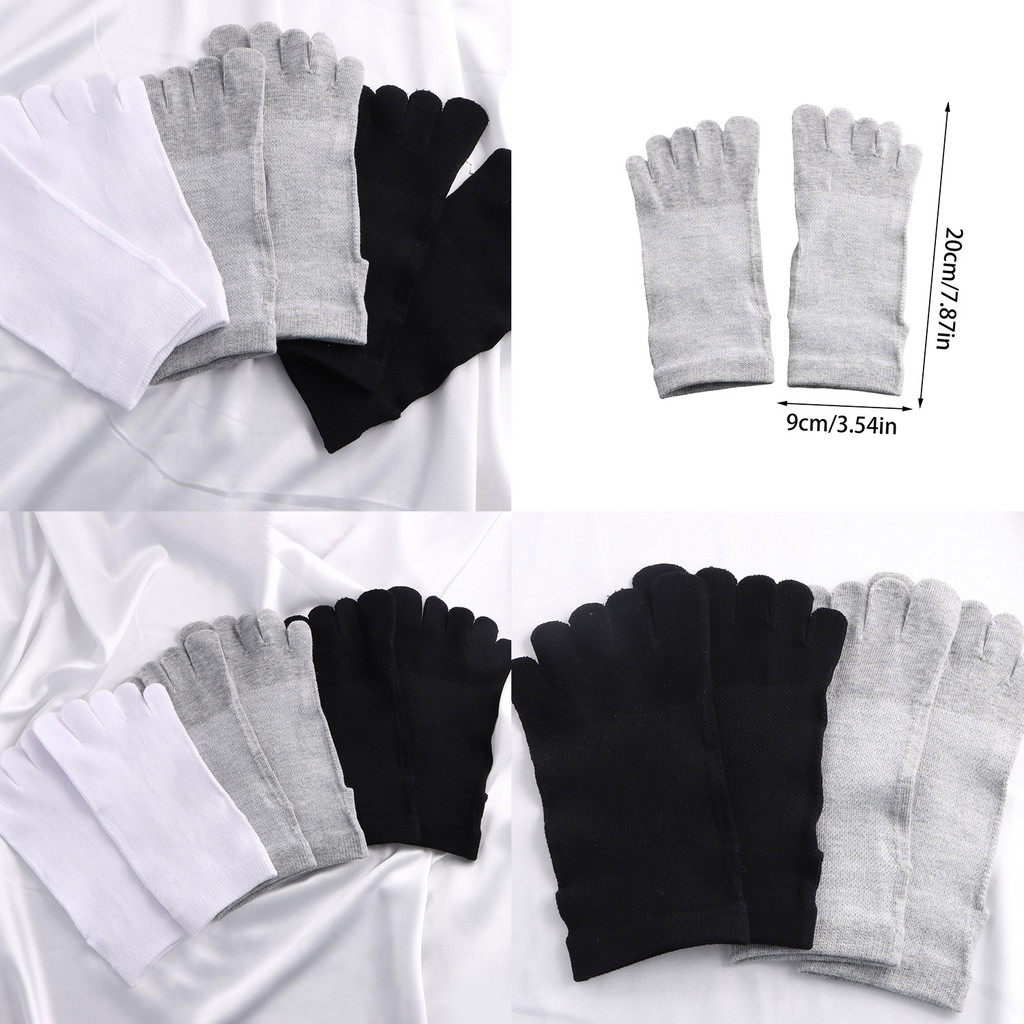 แฟชั่นสีทึบเรียบง่ายสไตล์เกาหลี ถุงเท้าห้านิ้วสำหรับผู้ชาย ระบายอากาศได้ดีในฤดูร้อน