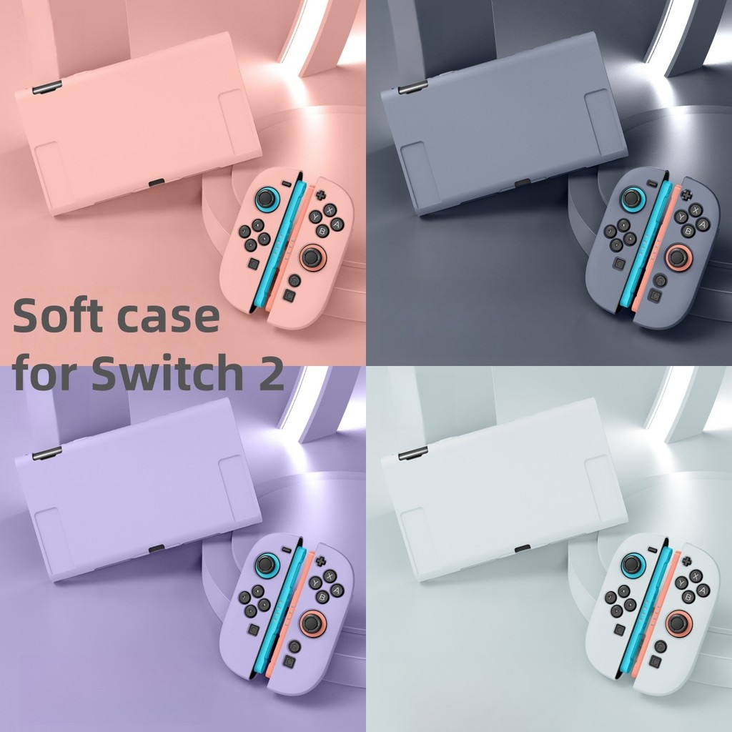 Soft TPU Dockable Case เข้ากันได้กับ Nintendo Switch 2 2025 ฝาครอบป้องกันที่ถอดออกได้สําหรับอุปกรณ์เสริมเกมคอนโซล NS2