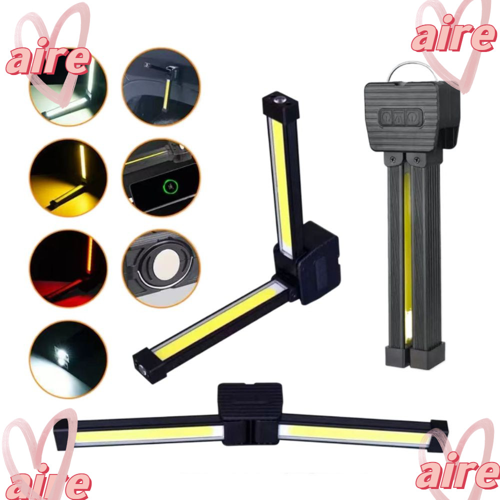 ไฟฉาย AIRE, LED 7th Gear Dimming Gym Lamp, 180 องศาพับพร้อมตะขอแขวนแม่เหล็กดูดรุ่น Posing Lamp