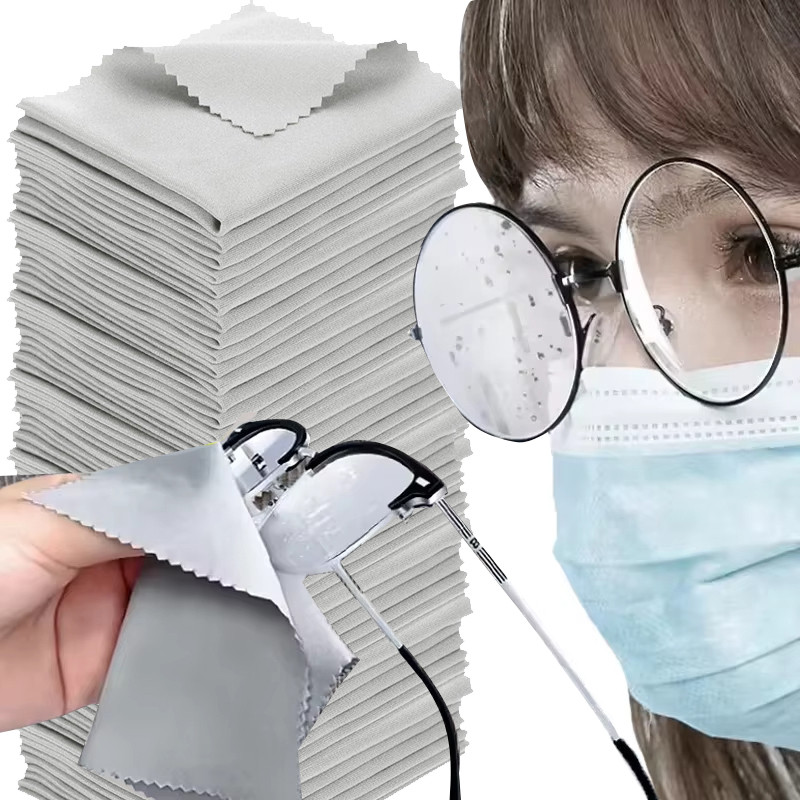 ผ้าทำความสะอาดเลนส์ไมโครไฟเบอร์ ป้องกันฝ้า พร้อมใช้งาน สินค้าใหม่และปลอดภัยจากรอยขีดข่วน | วัสดุหนังนิ่มสำหรับแว่นตา, หน้าจอมือถือ, เลนส์กล้อง