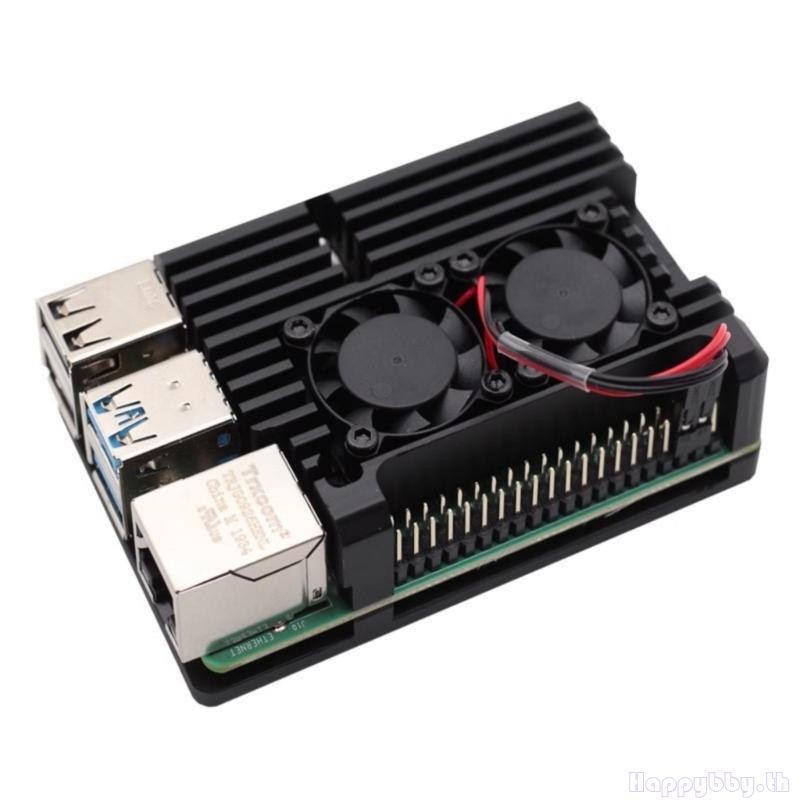 Hap Durability Aluminium Heatsink Armors Case สําหรับ Raspberry Pi4B Cooling Metal Shell