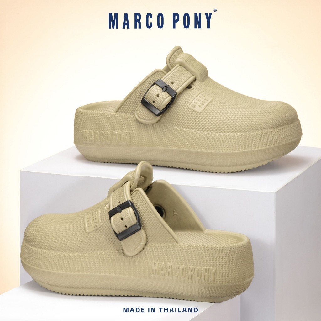 Marco Pony MH9029 รองเท้าแตะ รองเท้าพื้นนิ่ม แฟชั่น กันลื่น ใส่สบายเท้า แฟชั่นผู