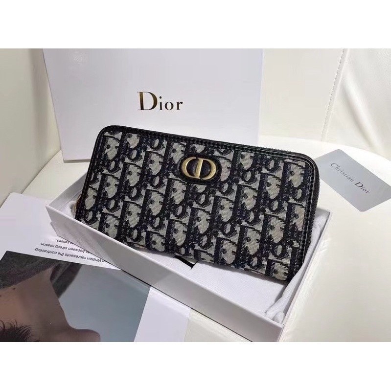 Ready Stock Lady bagrr Long bag bag Design Wallet Zipper Oblique Lady bag bag