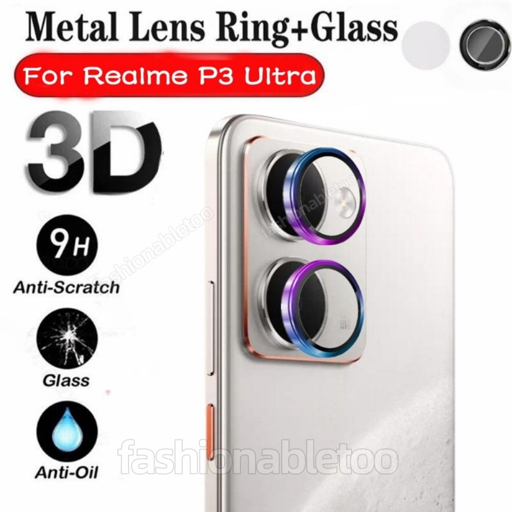 Realme P3 Ultra 5G 2025 แหวนโลหะกล้องเลนส์ป้องกันฟิล์มสําหรับRealme P3 Ultra P3Ultra P 3 RealmeP3 Ul