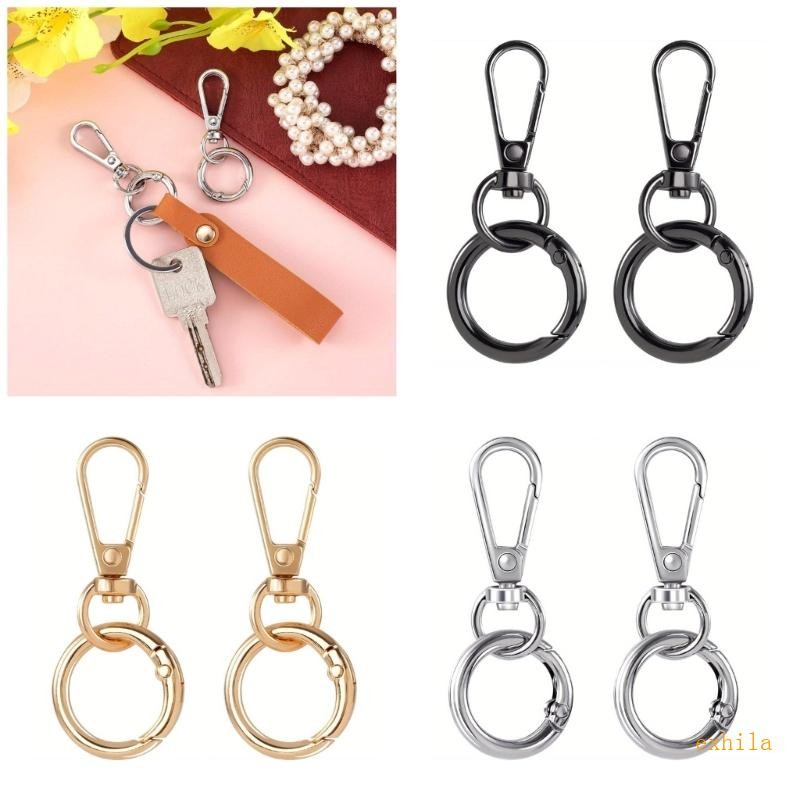 Exhila Metal Swivels Snap Hook และ Key Rings Lobster Claw พวงกุญแจ Clasp และ Key Rings
