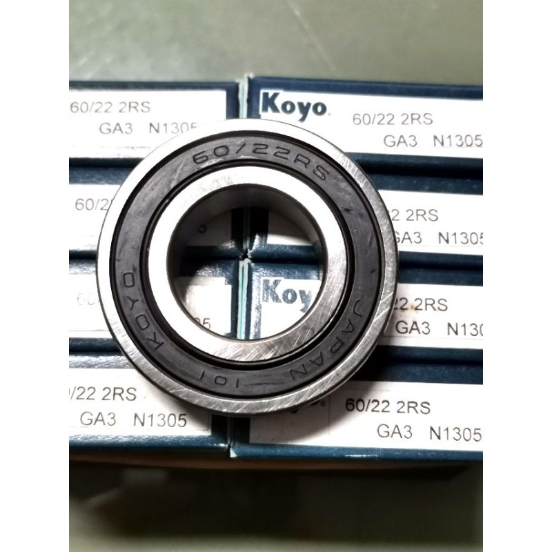 (ราคาต่อตลับ) 60/22.2RS​ 60/22​ ฝายาง​ ยี่ห้อ​ koyo​แท้ ขนาด 22x44x12