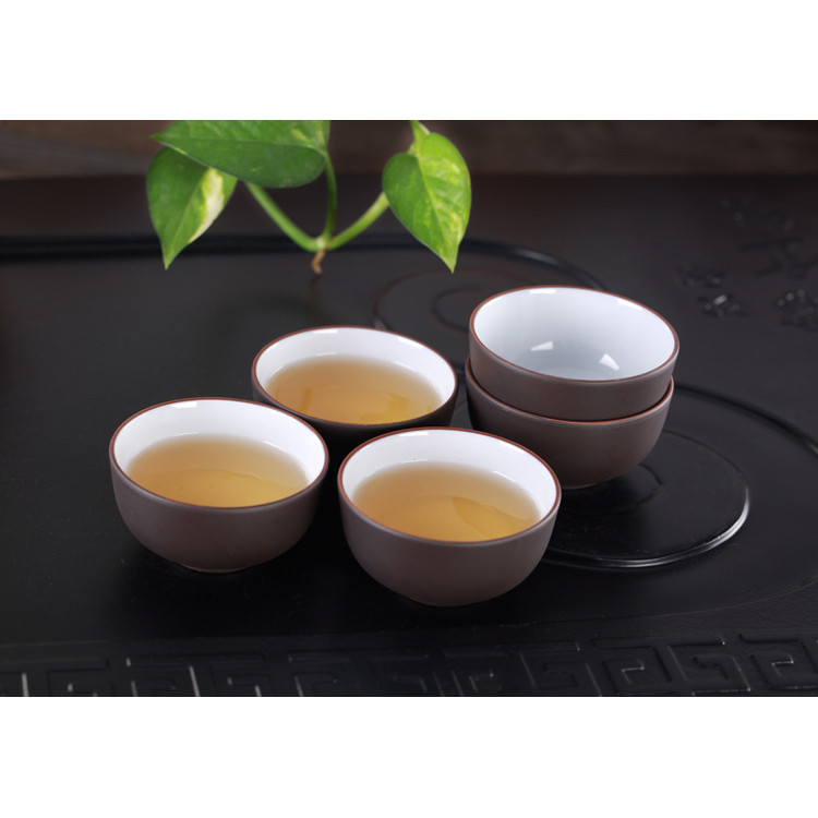 SA 3 Models of Cracked Glazed Zisha Ceramic Cups - White Glazed - ความจุ 50ml - CTS14