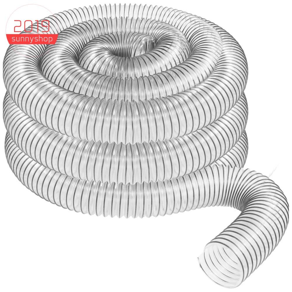 [sunnyshop2019]2In OD ท่อเก็บฝุ่น PVC ใส 50 มม. สําหรับใช้กับเครื่องเก็บฝุ่นพร้อมพอร์ต 2 นิ้ว เหมาะส