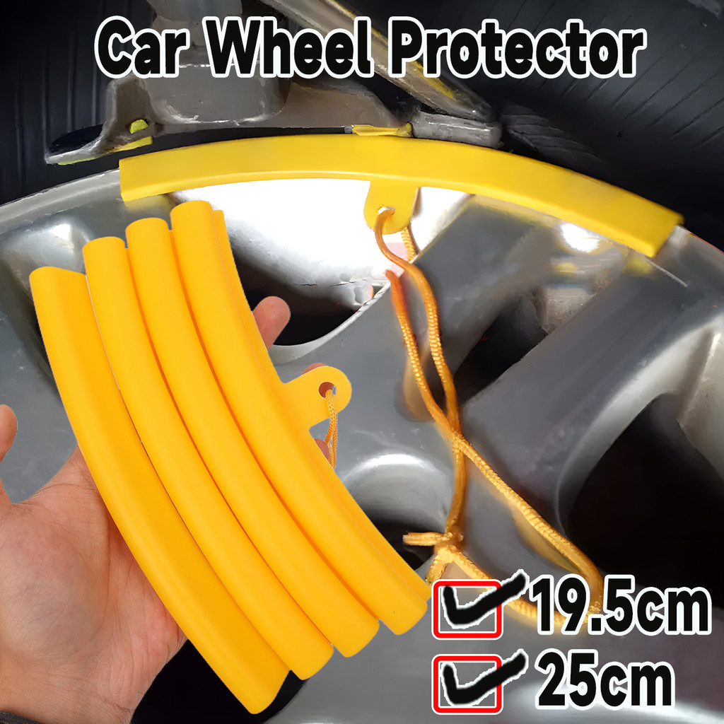 1/3/5 ชิ้นยางขอบยามสําหรับการป้องกันริมถนน | ทนทาน ตัวป้องกันล้อโพลียูรีเทนพร้อมการติดตั้ง ทําเอง มีให้เลือก 2 ความยาว