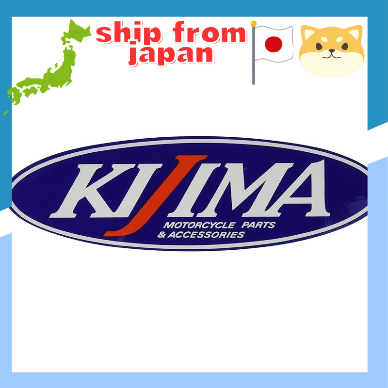 Kijima Motorcycle Sticker Kijima Logo Large 157mm × 47mm Blue 1 Piece 305-6570