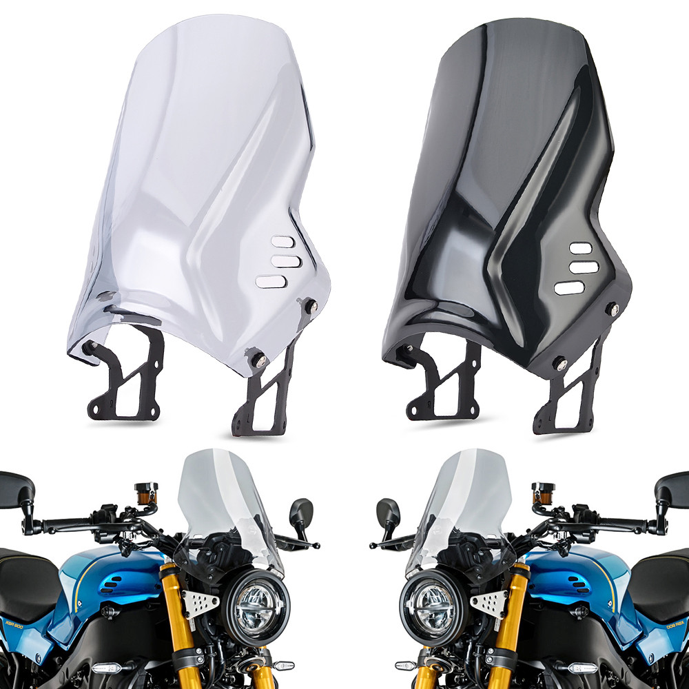 สําหรับYamaha XSR900 XSR 900 2022 2023 2024 กระจกกระจกรถจักรยานยนต์กระจกบังลม