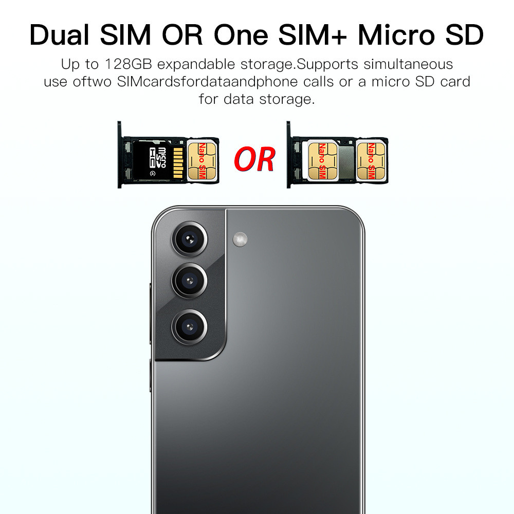 โทรศัพท์มือถือ เครื่องแท้100% โทรศัพท์ 6GB+128GB / 8+256GB 5G SmartPhone 7.5 นิ้ว รับประกันร้าน 1 ปี