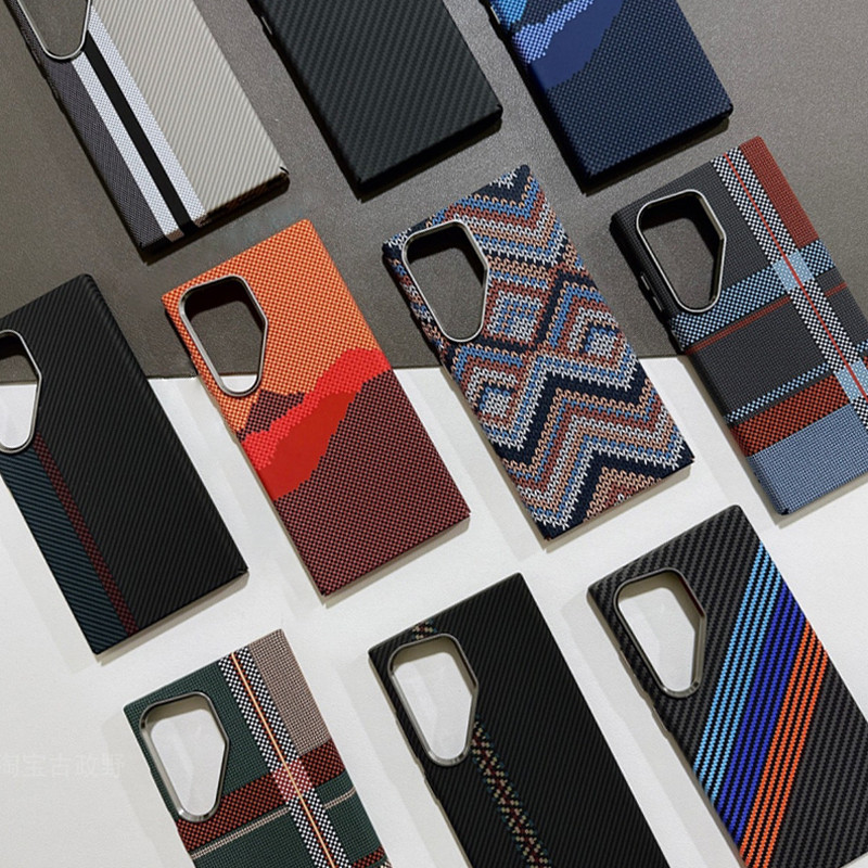 เหมาะสําหรับ Samsung S25 S23 S24 Ultra Plus คาร์บอนไฟเบอร์นูนเคสโทรศัพท์ Slim PC กันกระแทกเหมาะสําหรับ Galaxy S25plus แม่เหล็กดูด