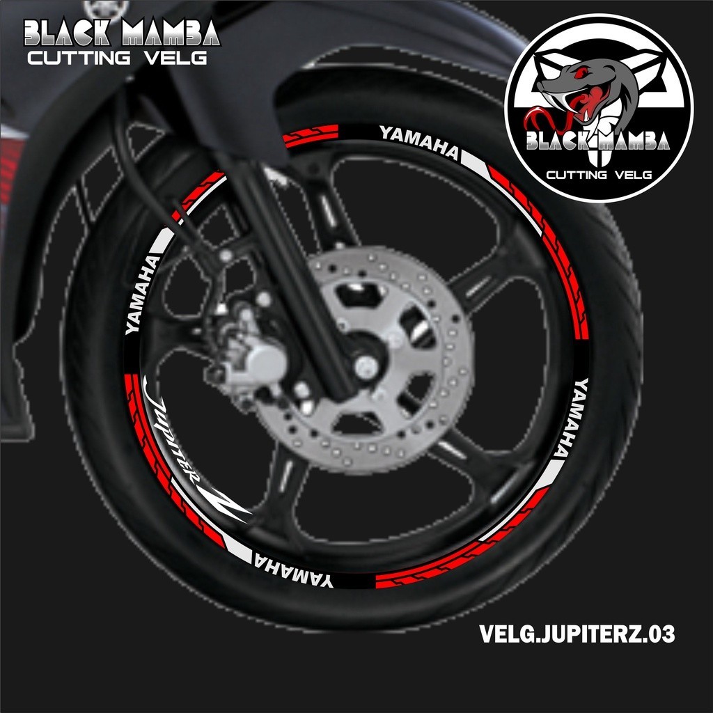 Jupiter Z Rim Cutting Sticker - Yamaha Jupiter Z 03 Tyre/Velg Variation Strip Sticker