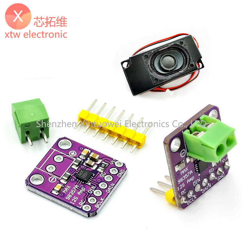 MAX98357 I2S โมดูลเครื่องขยายเสียง Unfiltered Class D Amplifier รองรับ ESP32 Raspberry
