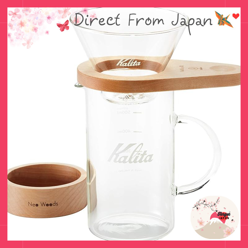 Kalita Coffee Dripper Set for 2-4 People - Enjoy the Brewing Process (WDG-185)