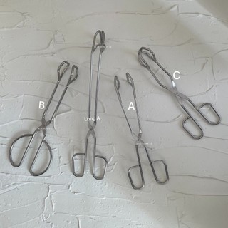 [MINIHOME] Kitchen Tongs Korean Aesthetic Homecafe Minimalis Capitan Makanan Kue Gorengan Stainless Steel Penjepit Masakan Kitchen Tool Food Tong