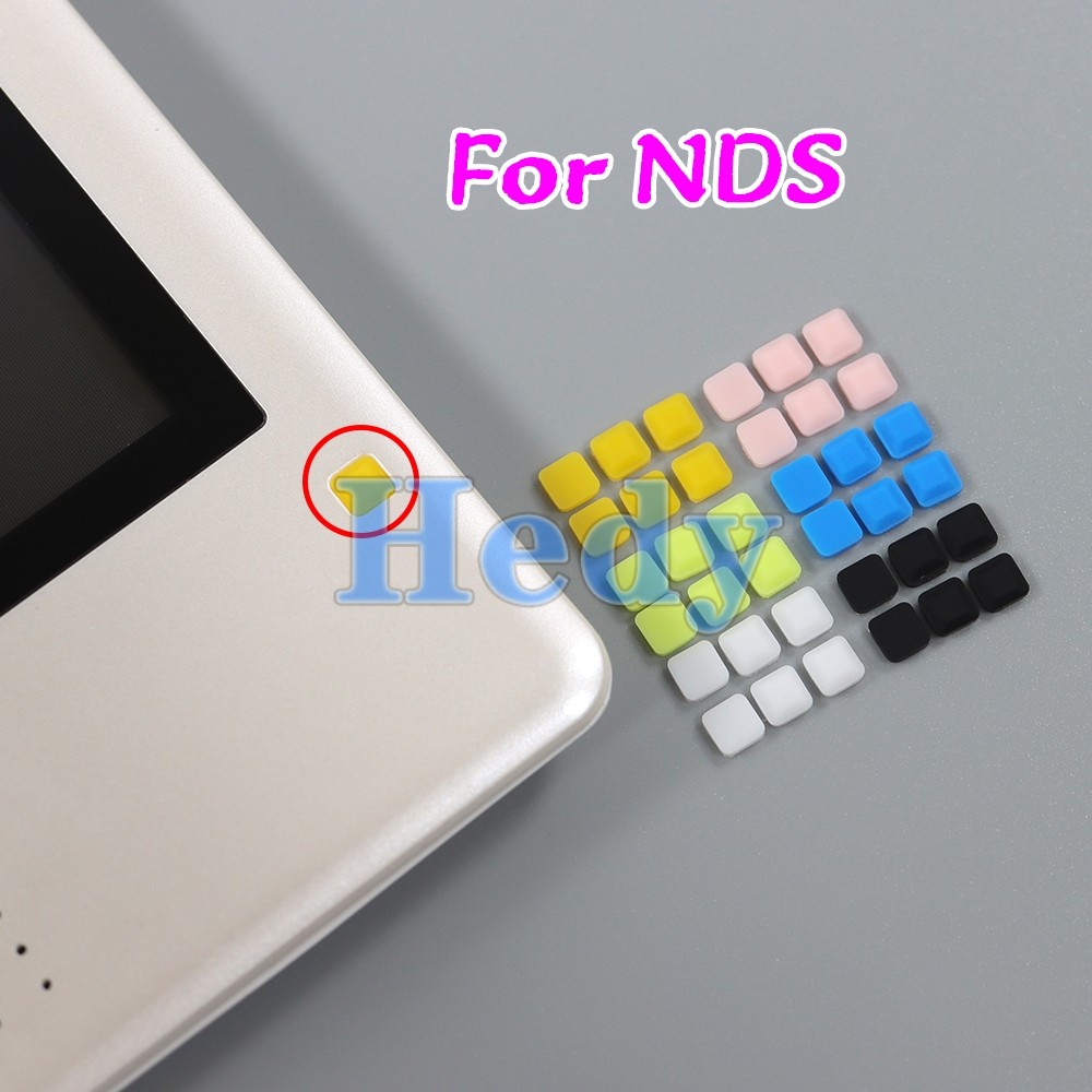 1 ชุดเปลี่ยนคุณภาพสูงสําหรับคอนโซล NDS สกรูยางฝาครอบสําหรับ NDS บนหน้าจอ LCD สกรูฝาครอบยาง