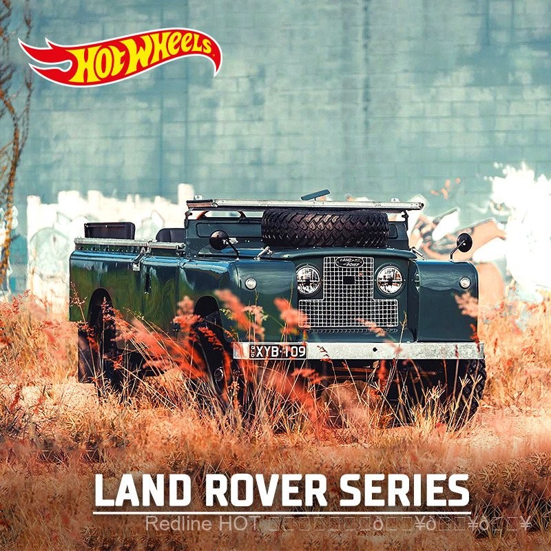 โมเดลรถ Hotwheelshotwheels โลหะผสม Land Rover Series II โมเดลรถของเล่นโลหะผสม Diecast XIY2