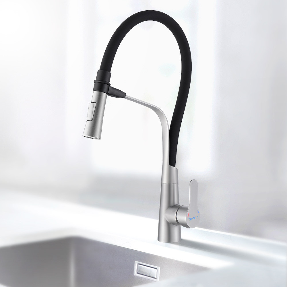 304 Stainless Steel Kitchen Faucet Universal Pipe Dishwashing Sink Faucet Water Faucet (MF-2106)