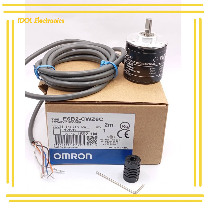 ราคาถูก! E6B2-CWZ6C 60P/R TYPE E6B2-CWZ6C POTARY ENCODER VOLTS. 5 to 24 V  DC 60P/R