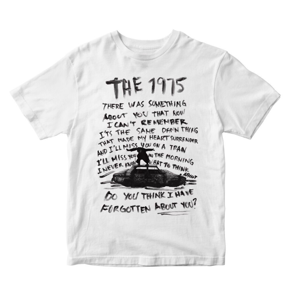 1975 ABOUT YOU MERCH เสื้อยืดผ้าฝ้ายสไตล์วินเทจหลวมคอกลมแขนสั้นด้านบน