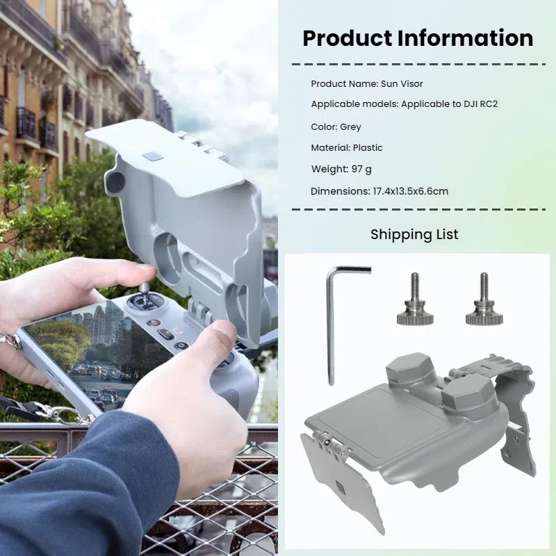 เหมาะสําหรับเคสป้องกัน DJI RC2, อุปกรณ์เสริมโล่ไฟระยะไกลขนาดเล็ก 4pro - รูปที่ 4