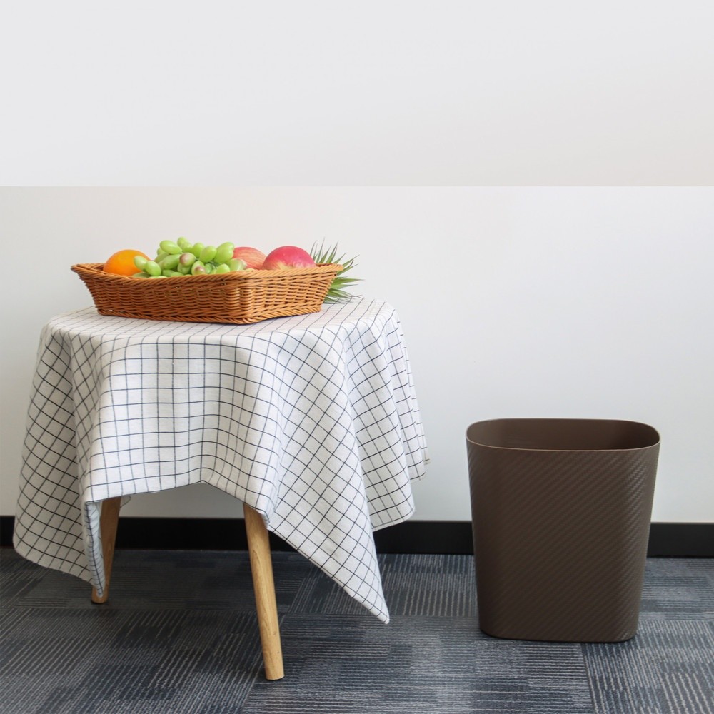 LOCAL789 ICLEAN ถังขยะไม่มีฝาทรงเหลี่ยม 11L. KURVE TG51714BR ขนาด 18x28.5x30cm. สีน้ำตาล ร้านอยู่ในไ