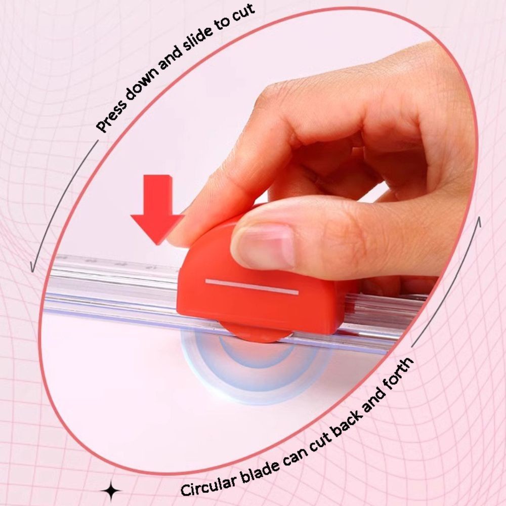 แท่นตัดกระดาษ ที่ตัดกระดาษ พลาสติก ABS Kw-triO No.13203 A4 ใบมีดคม ตัดได้สูงสุด 5แผ่น/ครั้ง Paper Cutter HOME&OFFICE - รูปที่ 3