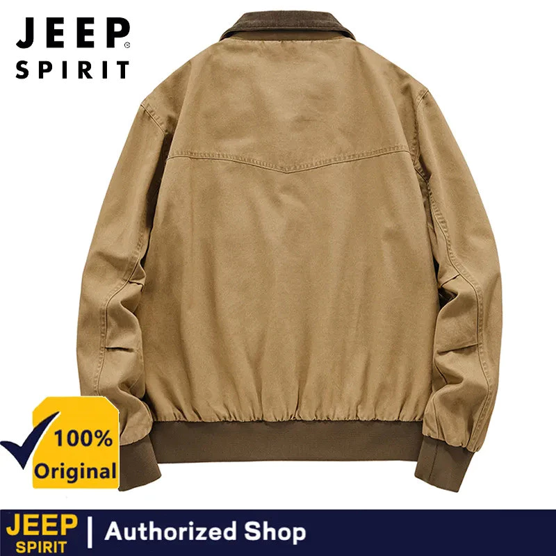 JEEP SPIRIT เสื้อแจ็คเก็ตเดินป่า ทรงหลวม สำหรับผู้ชาย thumbnail 5
