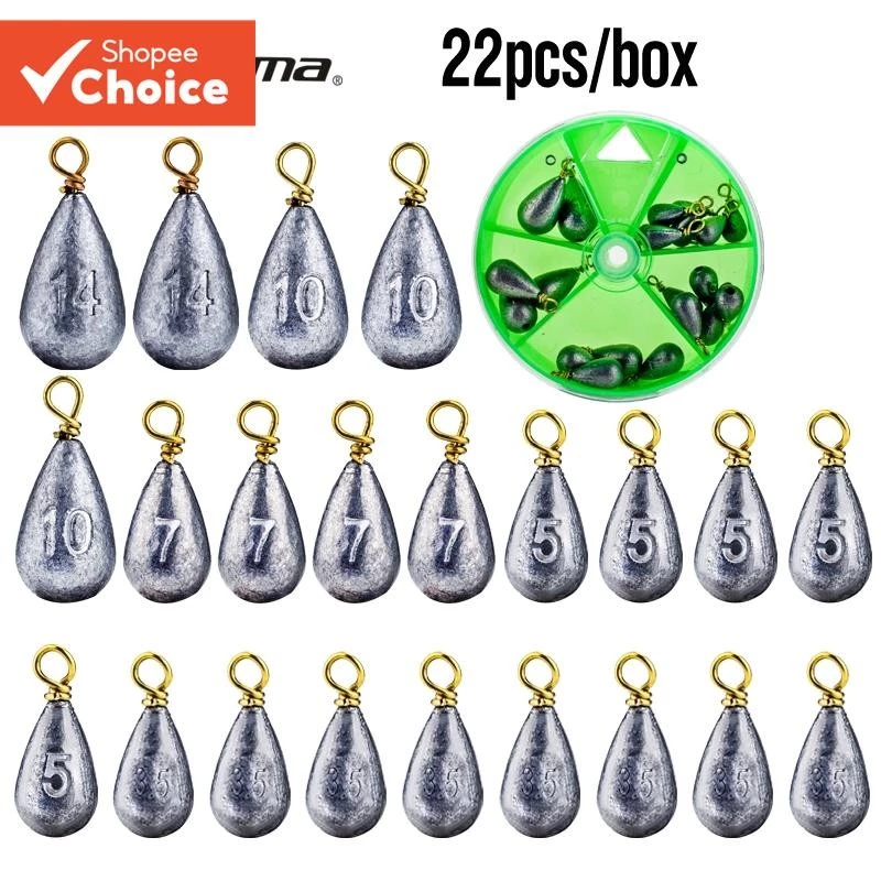 ชุดอ่างล้างจานตกปลา - 3.5-14g Bass และ Catfish Sinkers สําหรับน้ําจืดและน้ําเค็ม