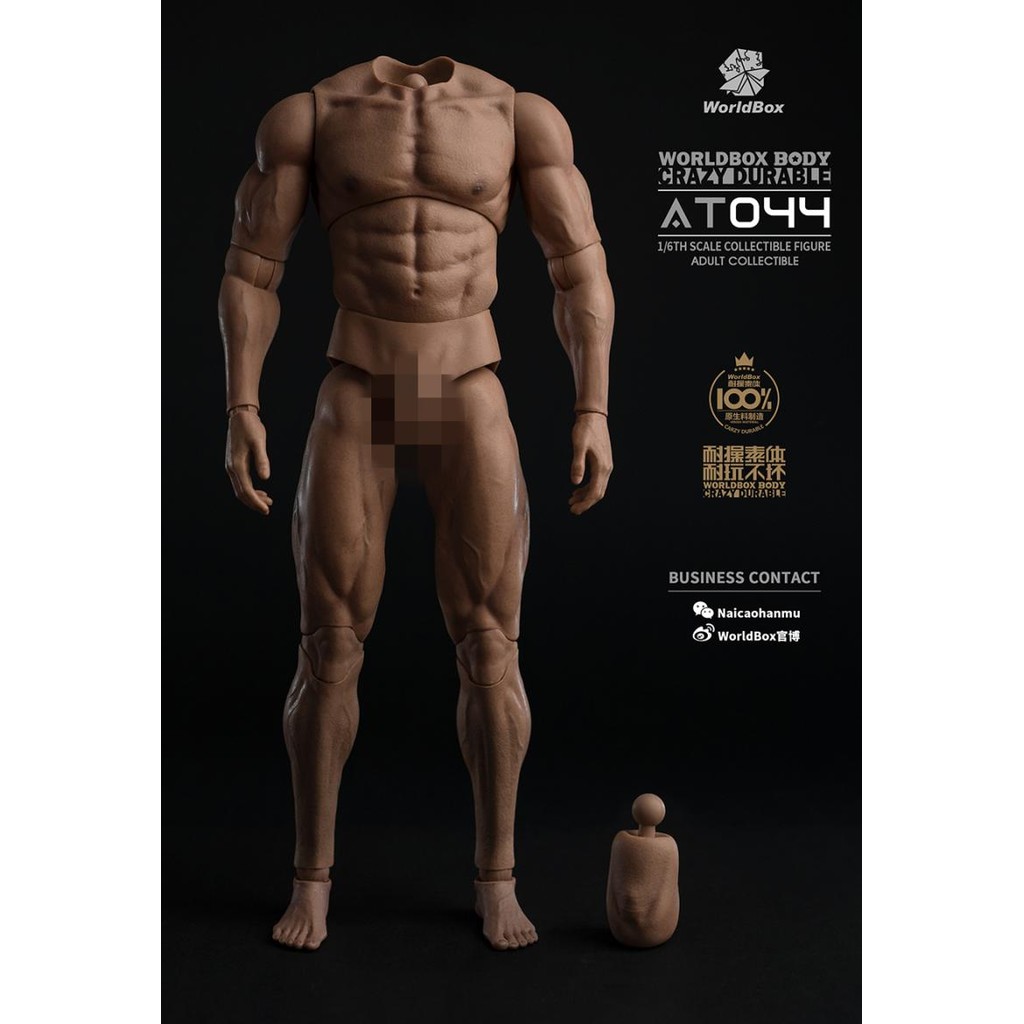 [พรีเมี่ยม] Worldbox 1/6 ทนทาน Body AT044 Neckless Big Muscle Strong Guy Strong Man Soldier