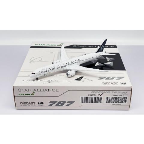 พร้อมสต็อก JCWings 1: 400 EVA Air B787-10 B-17812 Star Alliance รุ่นโลหะผสม