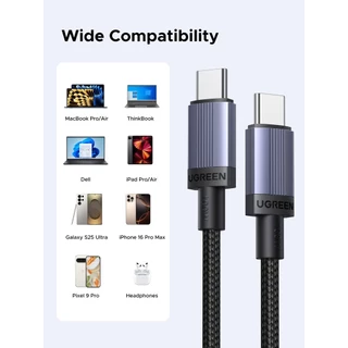 UGREEN สายชาร์จ CtoC USB2.0 PD Fast Charging รองรับการชาร์จสูงสุด PD100W / 240W รุ่น L528