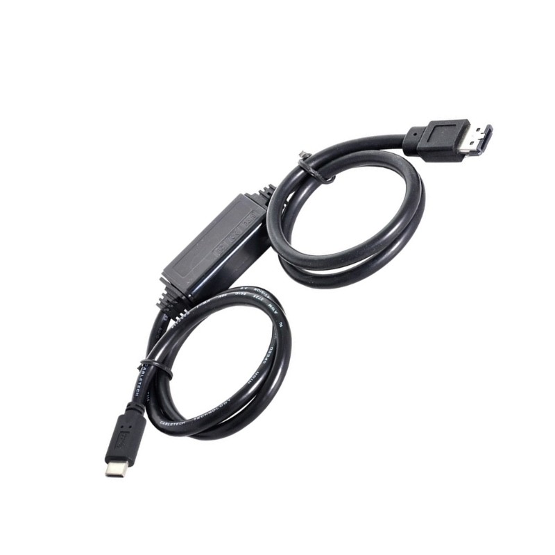 QUU ASATA to USB C สาย USB Type C โฮสต์ชาย TO ASATA Esatap HDD Cable สําหรับแล็ปท็อป