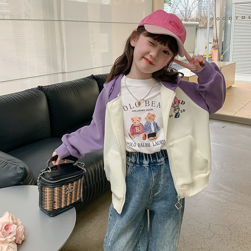 เสื้อโค้ทกระต่ายสําหรับเด็กฤดูใบไม้ผลิและฤดูใบไม้ร่วงแบบใหม่