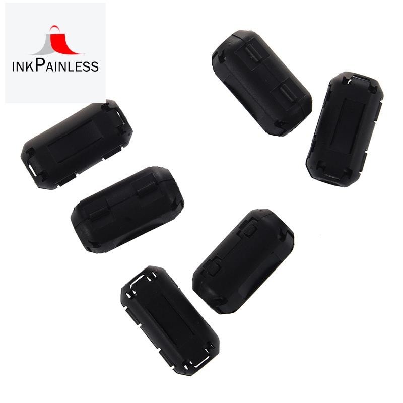 6 ชิ้น Clip On RFI Noise Ferrite Core Filter สําหรับสาย 5 มม.