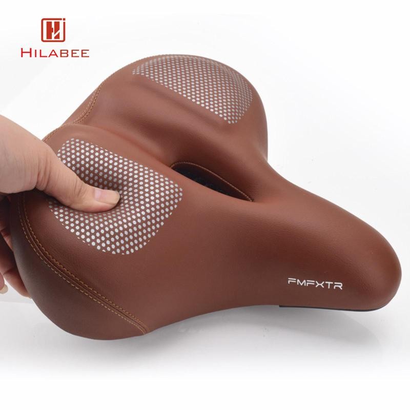 HILABEE อานจักรยานเสือภูเขา อะไหล่กันน้ําเบาะนุ่ม Pad สำหรับผู้ชายและผู้หญิง - รูปที่ 5