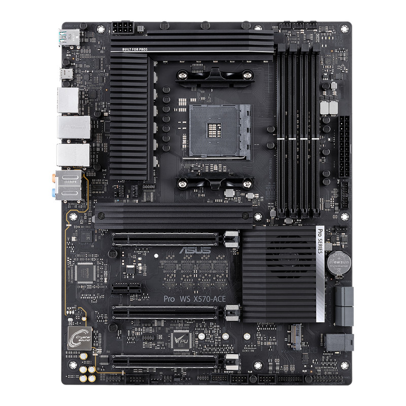 ASUS Pro WS X570-ACE AM4 เมนบอร์ดเวิร์กสเตชันรองรับ 5800x 3d CrossFireX n NVIDIA SLI