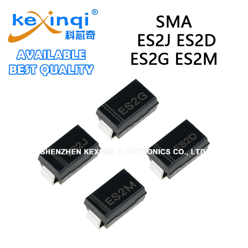 (50 ชิ้น) ES2J ES2D ES2G ES2M SMA DO-214AC Fast Rectifier SMD Schottky Diode