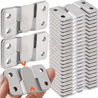 1/3/5 คู่ Heavy Duty Photo Frame Hooks - สแตนเลส Z-Clips เชื่อมต่อกันเฟอร์นิเจอร์