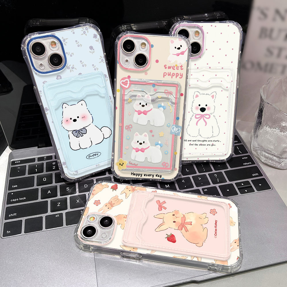 Soft Card Holder เคส For OPPO A58 A60 A18 A38 A57 A54 A16 A17 A17k A5 2020 A9 2020 A79 A74 A95 A77 A15 A7 A5s เคสทรศัพท์