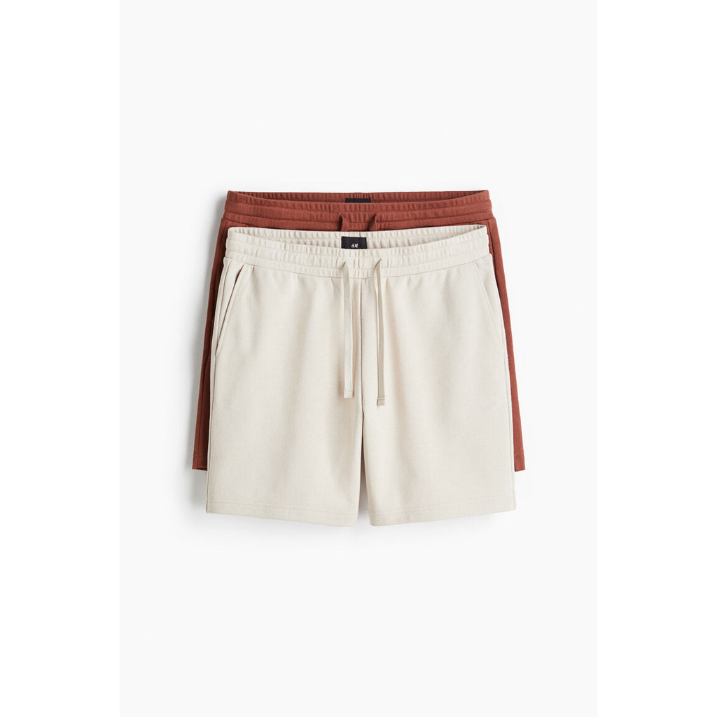H&M(เอชแอนด์เอ็ม) ชุดกางเกงขาสั้น Sweatshorts แบบ Regular Fit จำนวน 2 ชุด ผู้ชาย 1264429_1